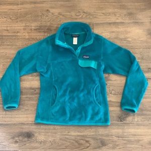Patagonia Teal Women’s Re-Tool Snap-T Pullover, size XS
